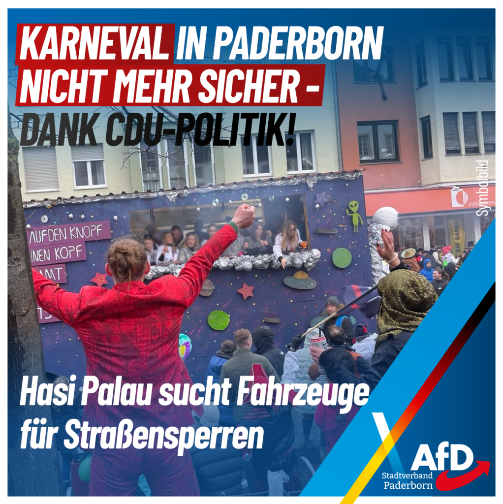 Karneval in Paderborn nicht mehr sicher!